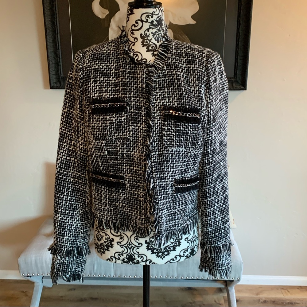 Really Cute Business Casual Tweed Like Jacket